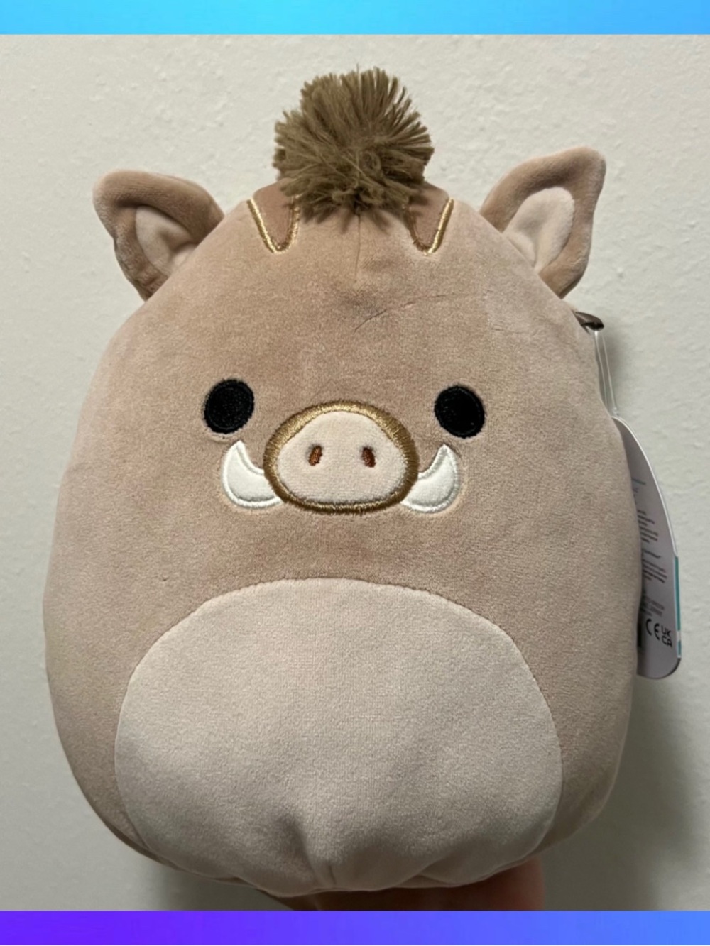 Squishmallows Boar Pig Plush Toy NWT